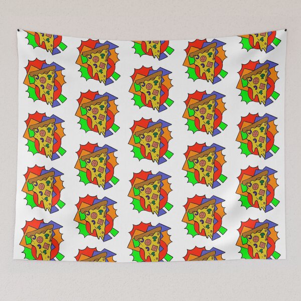 Item preview, Cheesy Pizza Pop Art Style Retro Silkscreen Effect designed and sold by chocolatefund.