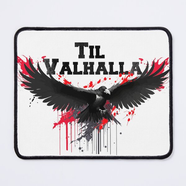 Item preview,  Til Valhalla Viking Rune Hail Odin- Protection Rune, Raven, Hugin And Munin designed and sold by PhotoArtMC.