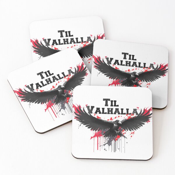 Item preview,  Til Valhalla Viking Rune Hail Odin- Protection Rune, Raven, Hugin And Munin designed and sold by PhotoArtMC.