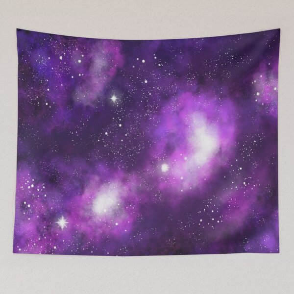 Item preview, galaxy purple blankets tapestries  designed and sold by Chaoticzarts.