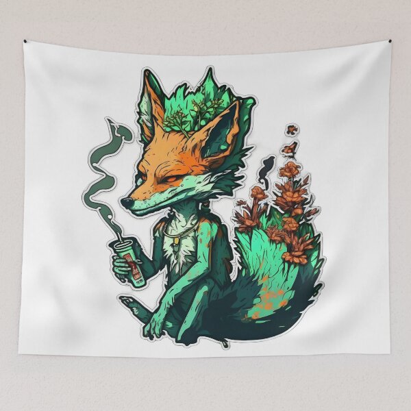 Item preview,  Cool fox Smoking Weed designed and sold by futuresimo04.