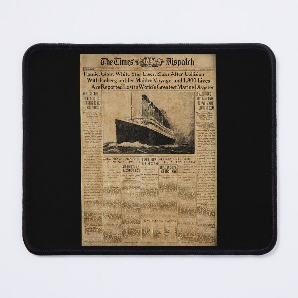 Item preview, Copy of Titanic Newspaper - Times Dispatch designed and sold by moviemaniacs.