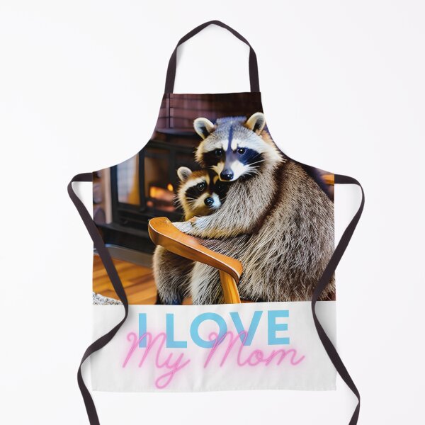 Item preview, I Love My Mom Raccoon designed and sold by TaraTs.