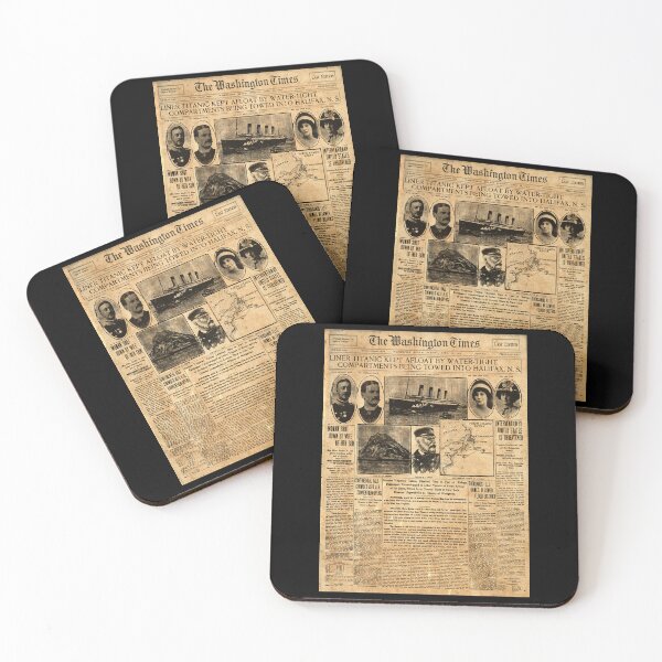 Item preview, Copy of Copy of Titanic Newspaper - Washington Times designed and sold by moviemaniacs.