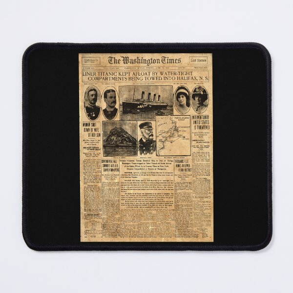 Item preview, Copy of Copy of Titanic Newspaper - Washington Times designed and sold by moviemaniacs.