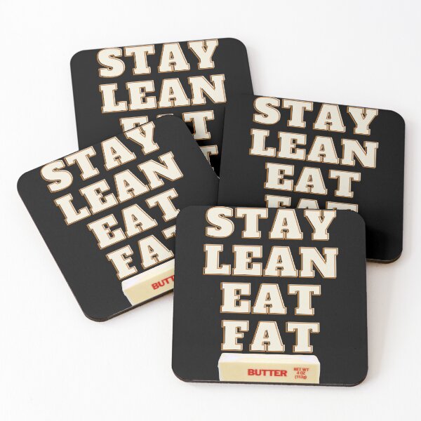 Item preview, Stay Lean Eat Fat Quote designed and sold by TheSeasonalYard.