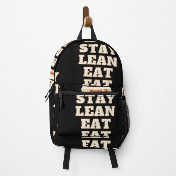 Item preview, Stay Lean Eat Fat Quote designed and sold by TheSeasonalYard.