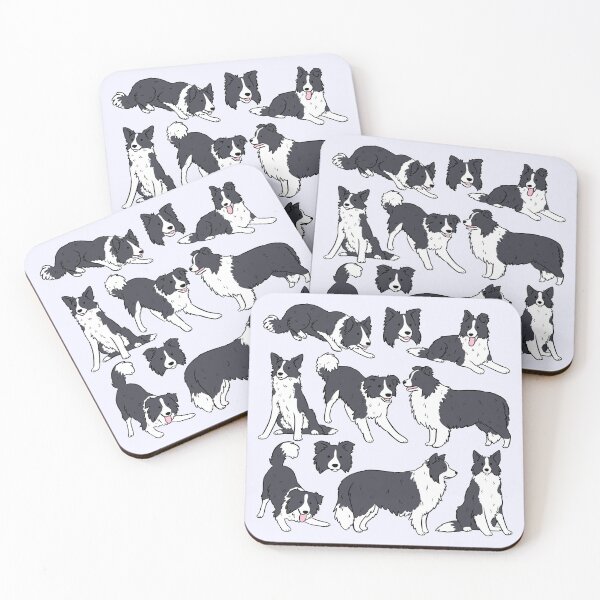 Item preview, Border collie dog cute pattern  designed and sold by Yarafantasyart.