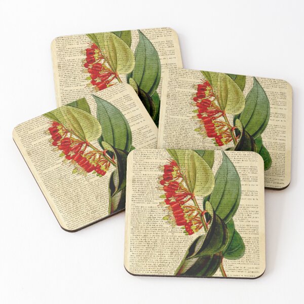 Item preview, Botanical print, on old book page designed and sold by Art by Lilia.