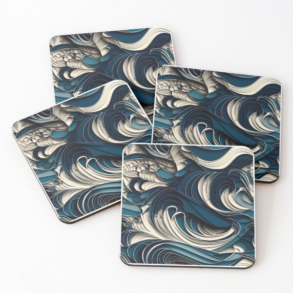Item preview, Kirigami Abstract Waves designed and sold by Pedro Wolff.