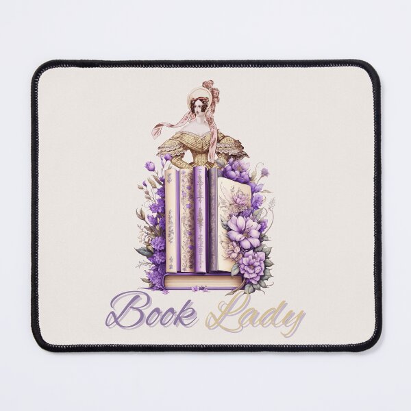 Item preview, retro book lady designed and sold by PositiveIdeas.