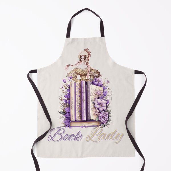 Item preview, retro book lady designed and sold by PositiveIdeas.