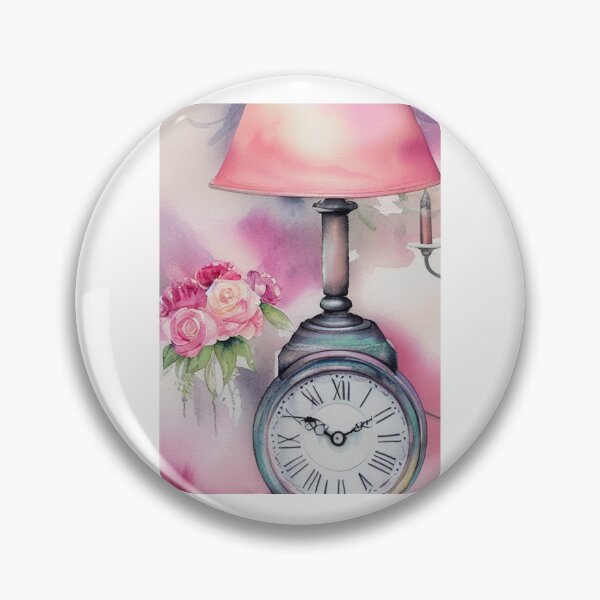 Item preview, Girlfriend Shabby Chic Vintage Clock designed and sold by Girlfriendrock.