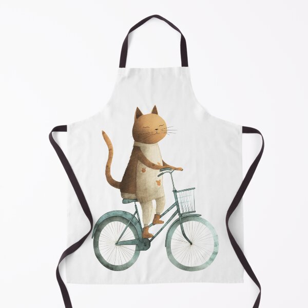 Item preview, Cat Riding Bike Loving Nature - Environmentalist Design for Kids and Adults Who Love Nature and Kittens designed and sold by Flowsaiartshop.