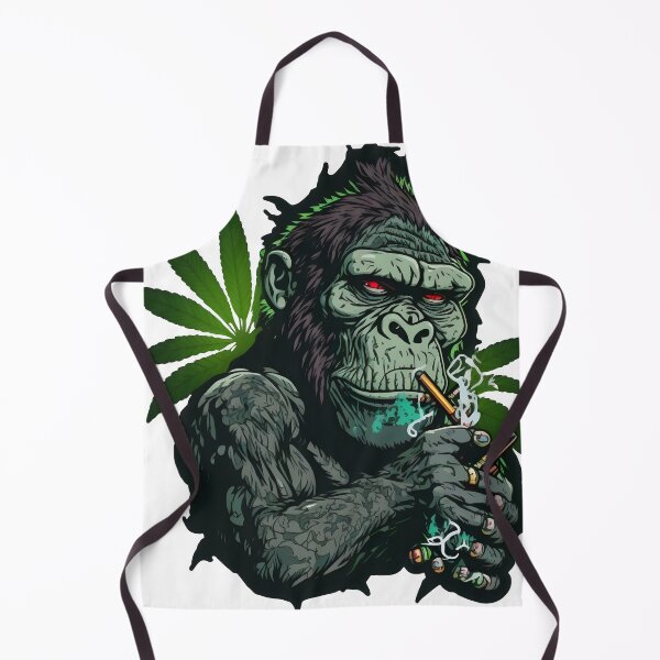 Item preview, gorilla smoking weed designed and sold by futuresimo04.