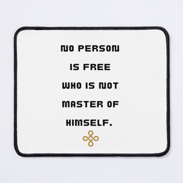 Item preview, No person is free who is not master of himself designed and sold by Nilima Bano ⭐⭐⭐⭐.