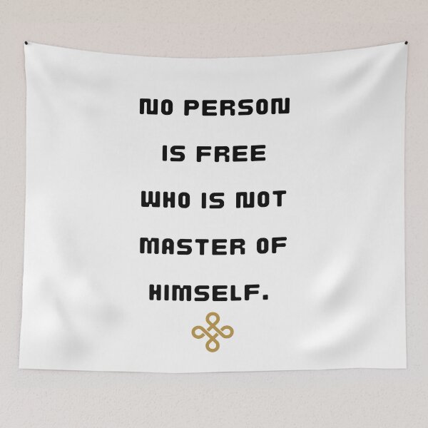 Item preview, No person is free who is not master of himself designed and sold by Nilima Bano ⭐⭐⭐⭐.