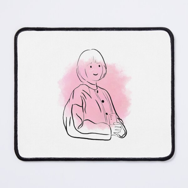 Item preview, Woo Yeong Woo with blush & pink background & line version designed and sold by paintingtour.