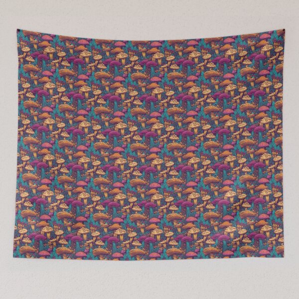 Aperçu de l'œuvre Psycadellic Mushroom Pattern créée et vendue par Relashio.