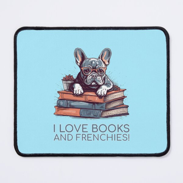 Item preview, French Bulldog Bookworm - A Cozy Design for Book Lovers designed and sold by brindled.