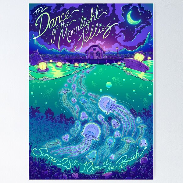 Item preview, Stardew Valley Dance of the Moonlight Jellies designed and sold by Bratzoid.