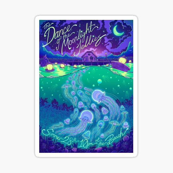 Aperçu de l'œuvre Stardew Valley Danse des gelées au clair de lune créée et vendue par Bratzoid.