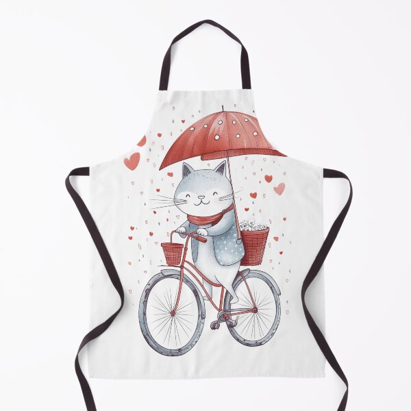 Item preview, Cat Riding Bike Loving Nature - Environmentalist Design for Kids and Adults Who Love Nature and Kittens designed and sold by Flowsaiartshop.