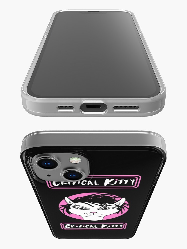 Alternate view of Critical Kitty Phone Case iPhone Case