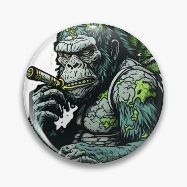 Item preview,  gorilla smoking weed designed and sold by futuresimo04.