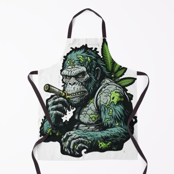 Item preview, gorilla smoking weed designed and sold by futuresimo04.