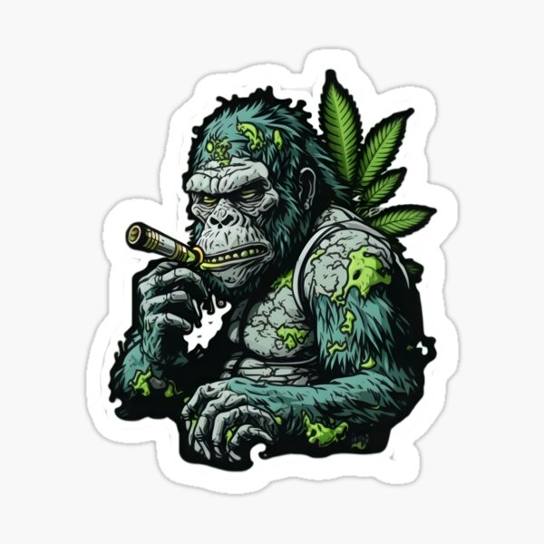 Gorilla Glue Spray Sticker Meme Art Board Print for Sale by