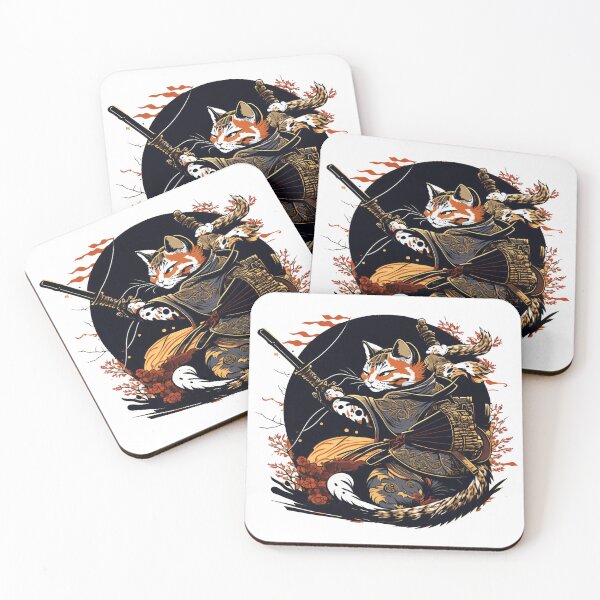 Item preview, Cat Samurai Attack designed and sold by HVIUXLEE.