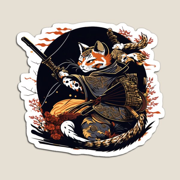 Item preview, Cat Samurai Attack designed and sold by HVIUXLEE.