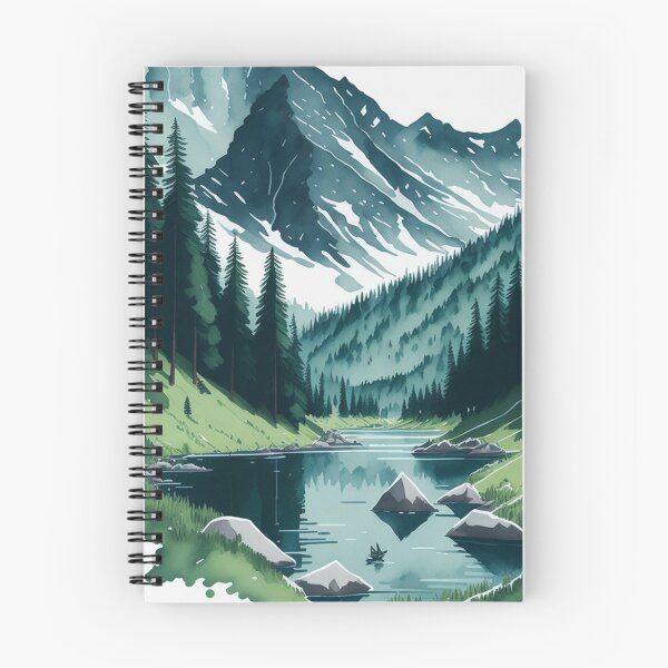 Artikelvorschau, Aquarell Französische Alpen entworfen und verkauft von AOCollections.