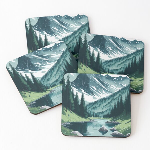 Item preview, Watercolor French Alps designed and sold by AOCollections.
