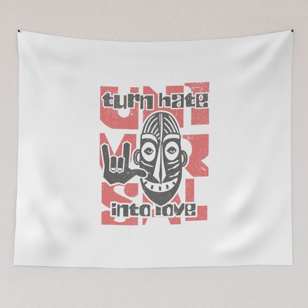 Item preview, turn hate into love designed and sold by PopPizzazz.
