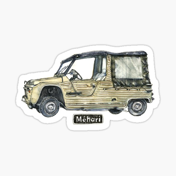 Citroen Mehari cult car Sticker