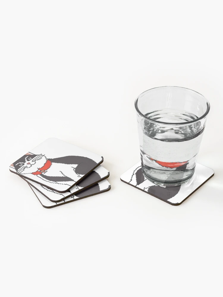 Thumbnail 2 of 5, Coasters (Set of 4), Pixel Style Cat Design designed and sold by DeepSeeAI.