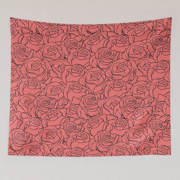 Item preview, Roses pattern,pink,black designed and sold by cutecrazytshirt.