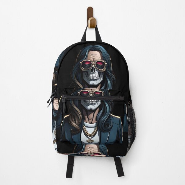 Item preview, Rocker skull with long hair. Heavy Metal Skull 4 designed and sold by altohero.