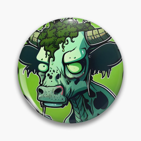 Item preview,  cute zombie cow smoking weed designed and sold by futuresimo04.