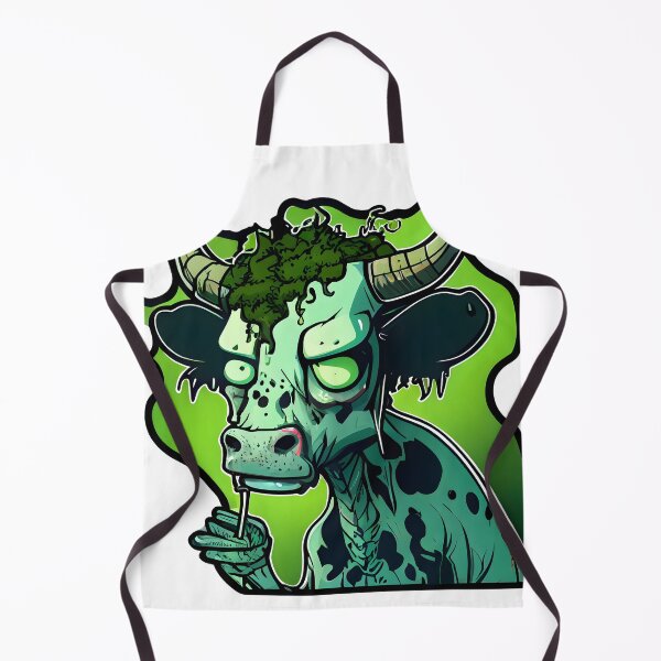 Item preview, cute zombie cow smoking weed designed and sold by futuresimo04.