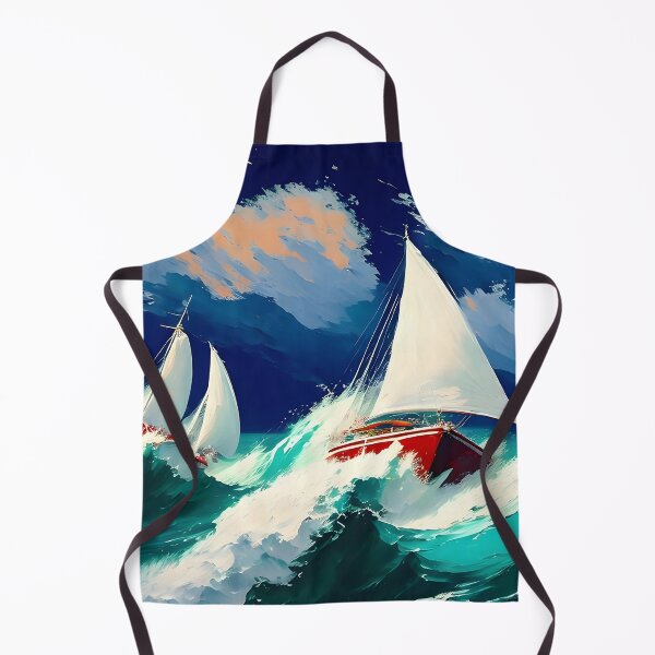 Artikelvorschau, Segelboote, die in schwerer See laufen entworfen und verkauft von ArtsyWishesShop.
