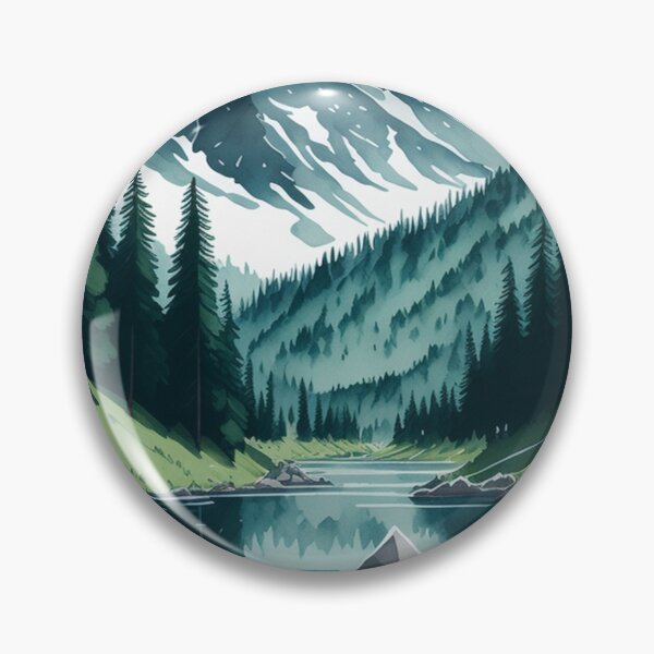 Item preview, Watercolor French Alps designed and sold by AOCollections.
