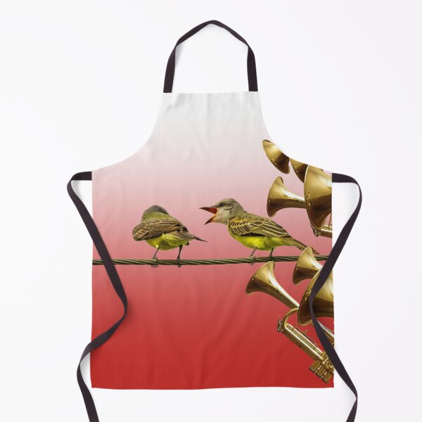 Item preview, Unique Collage Art Print: "Beaking News" - Birds, Trumpets, and Drama designed and sold by GollyWillikers.