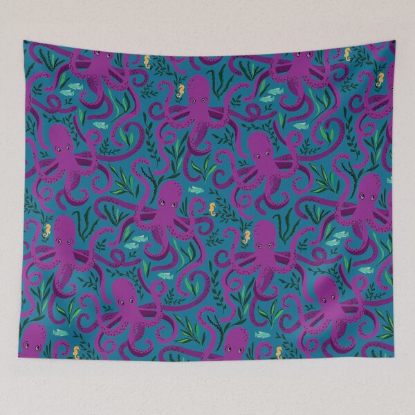 Item preview, Undersea octopus  designed and sold by Jennifer Ladd.