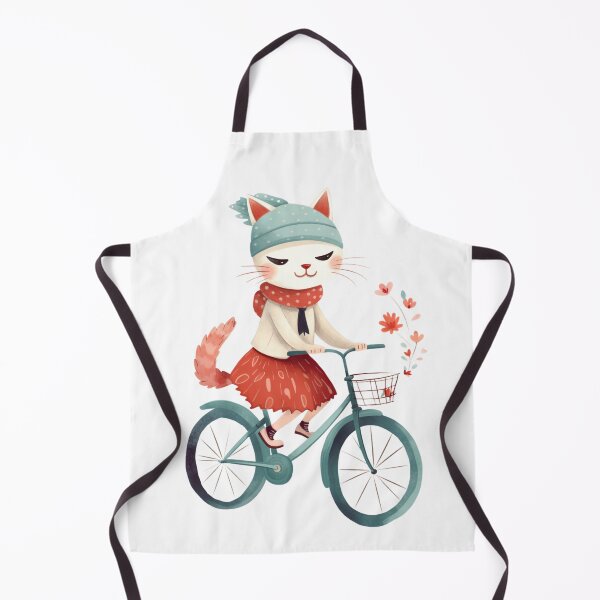Item preview, Cat Riding Bike Loving Nature - Environmentalist Design for Kids and Adults Who Love Nature and Kittens designed and sold by Flowsaiartshop.