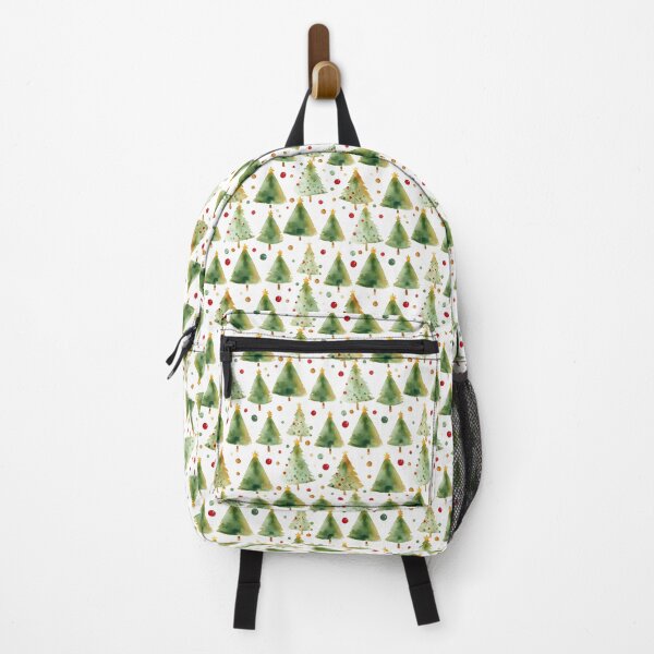 Item preview, Watercolor Green Christmas Tree Simple Pattern designed and sold by ClairesPatterns.