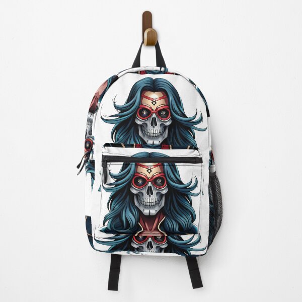 Item preview, Rocker skull with long hair. Heavy Metal Skull 3 designed and sold by altohero.