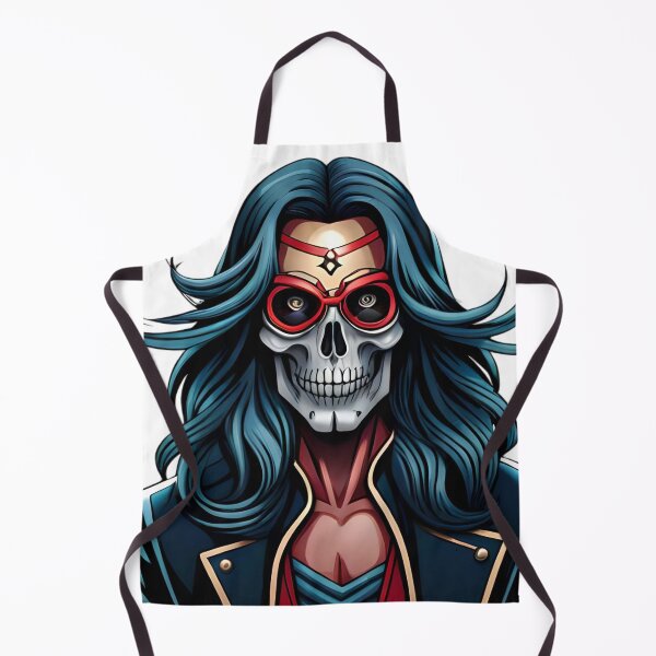 Item preview, Rocker skull with long hair. Heavy Metal Skull 3 designed and sold by altohero.